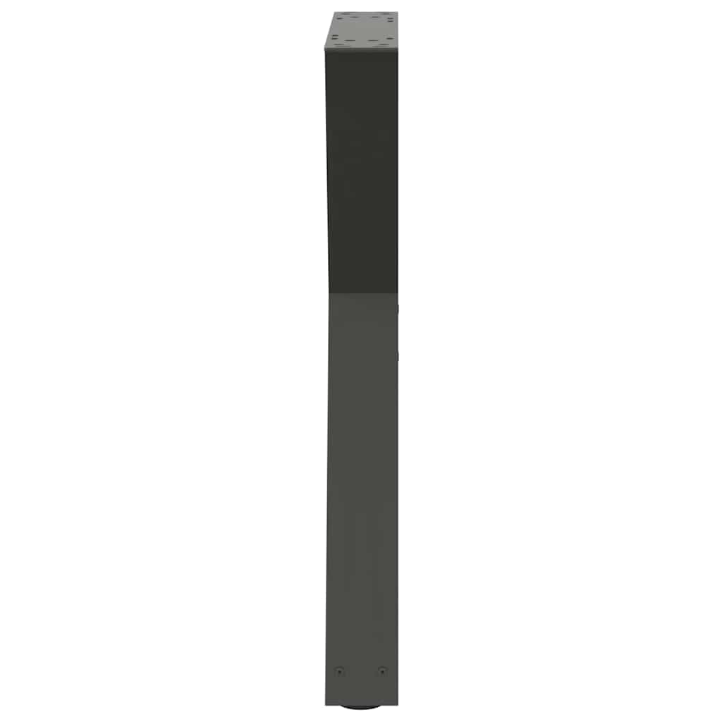 vidaXL Πόδια Τραπεζαρίας 2 τεμ. Ανθρακί 50x(72-73,3) εκ. Ατσάλι