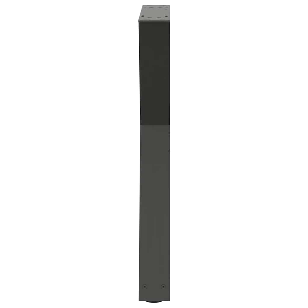 vidaXL Πόδια Τραπεζαρίας 2 τεμ. Ανθρακί 60x(72-73,3) εκ. Ατσάλι