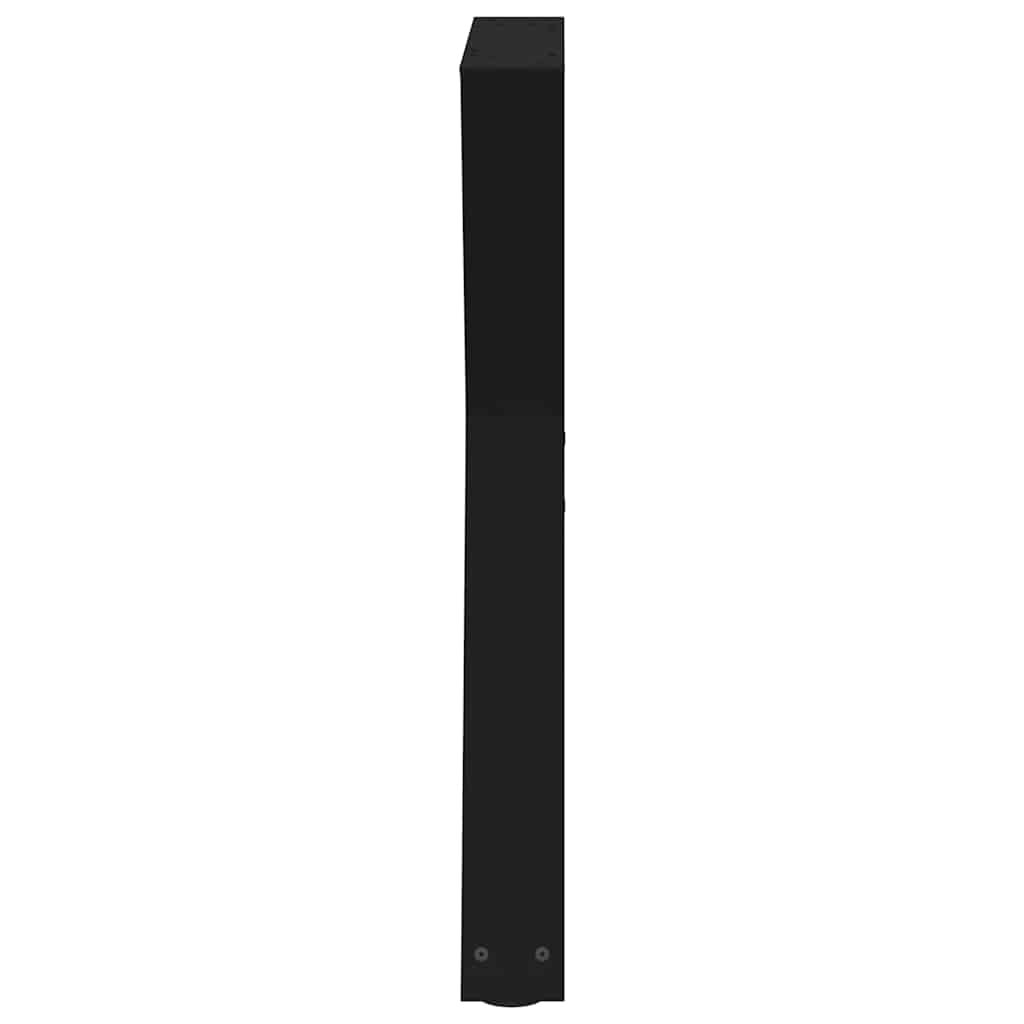 vidaXL Πόδια Τραπεζαρίας 2 τεμ. Μαύρο 70x(72-73,3) εκ. Ατσάλι
