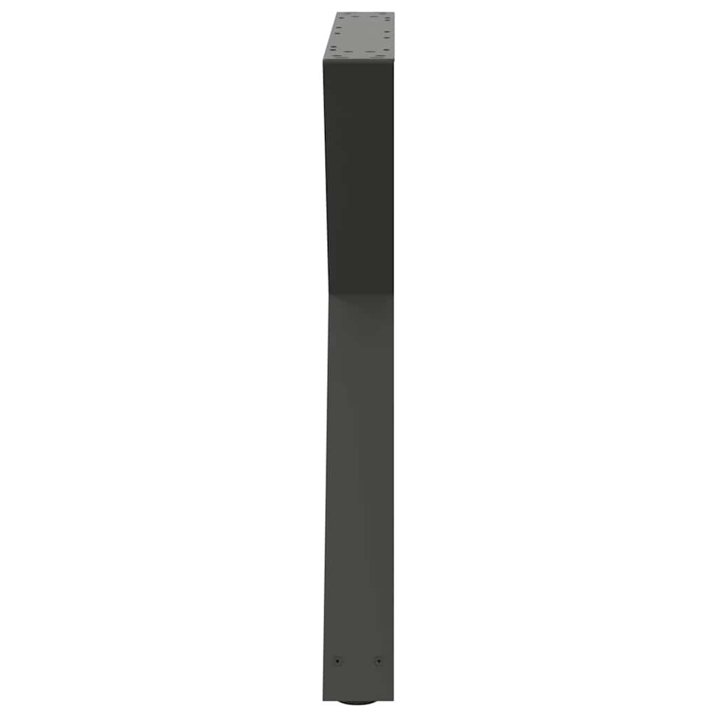 vidaXL Πόδια Τραπεζαρίας 2 τεμ. Ανθρακί 70x(72-73,3) εκ. Ατσάλι