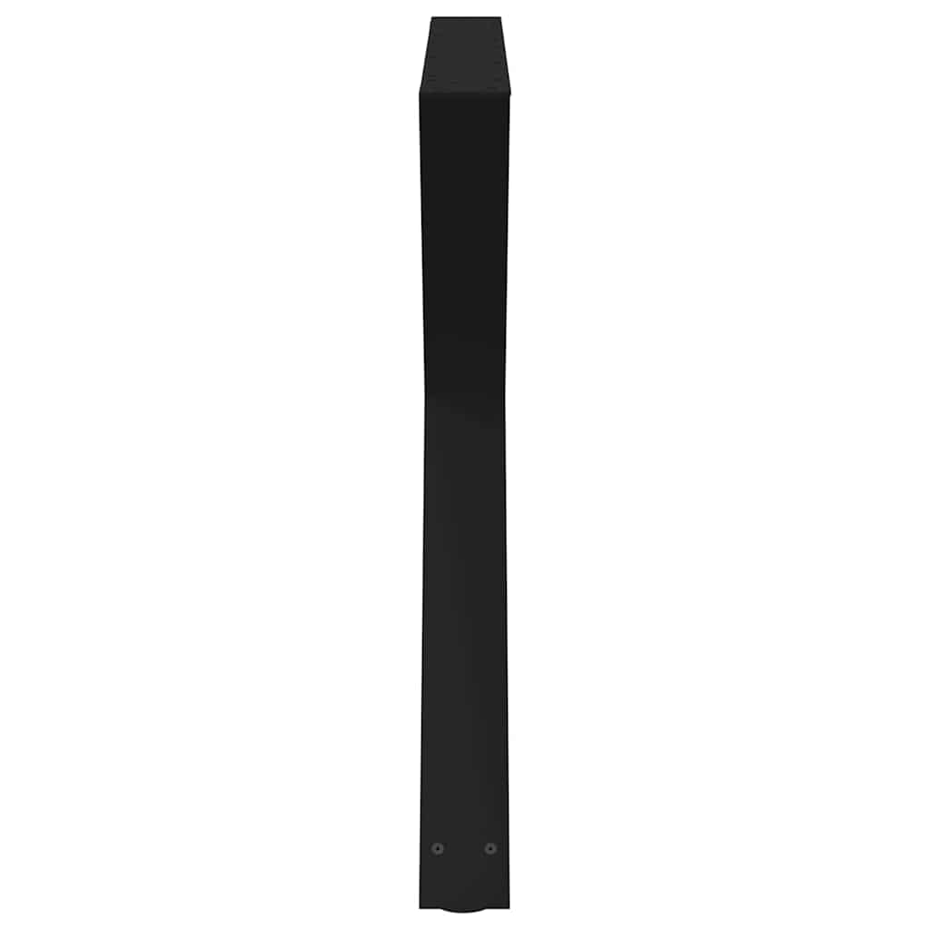 vidaXL Πόδια Τραπεζαρίας 2 τεμ. Μαύρο 90x(72-73,3) εκ. Ατσάλι