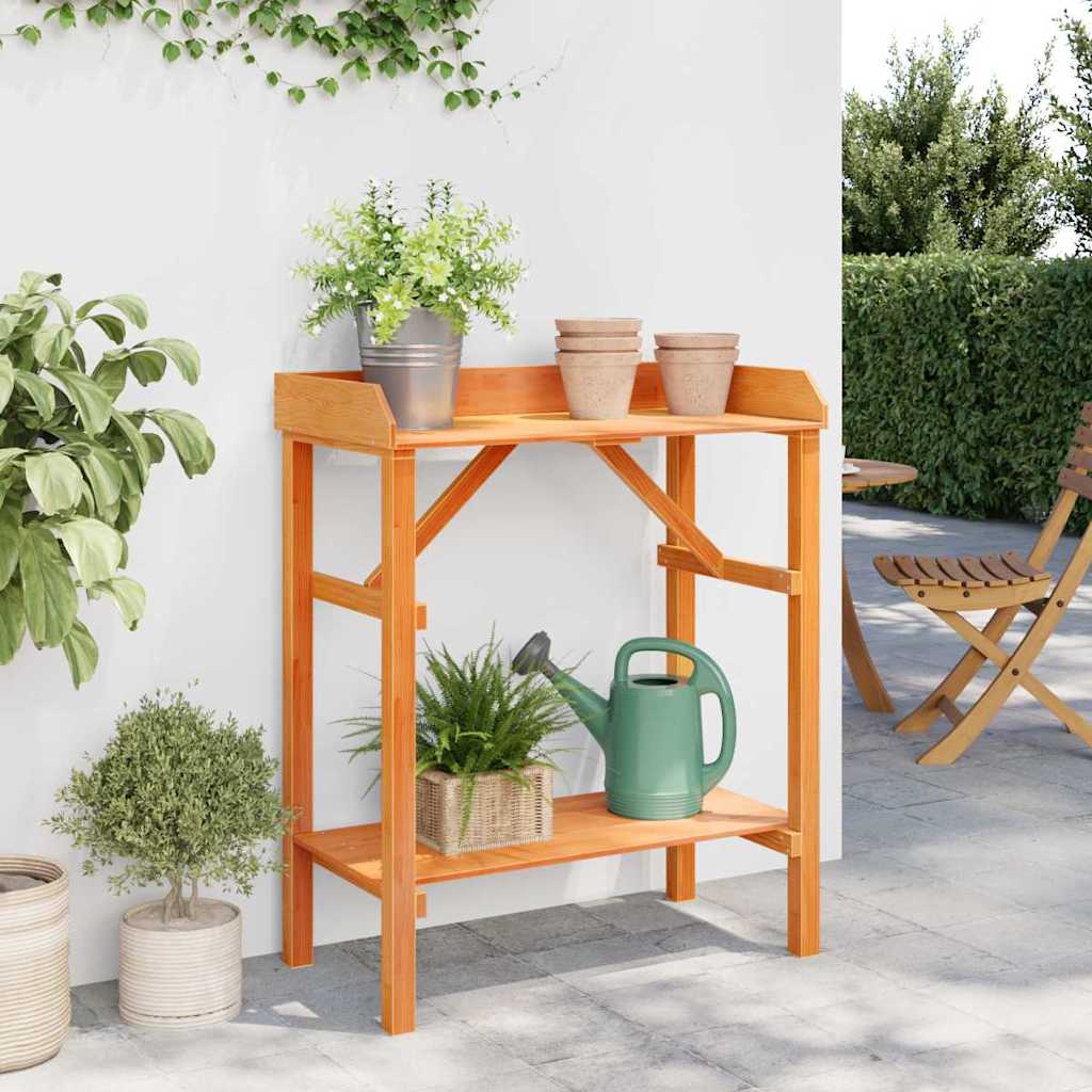 vidaXL Τραπέζι φύτευσης Καφέ 75 x 40 x 90 εκ. Στερεά ξυλεία πεύκου
