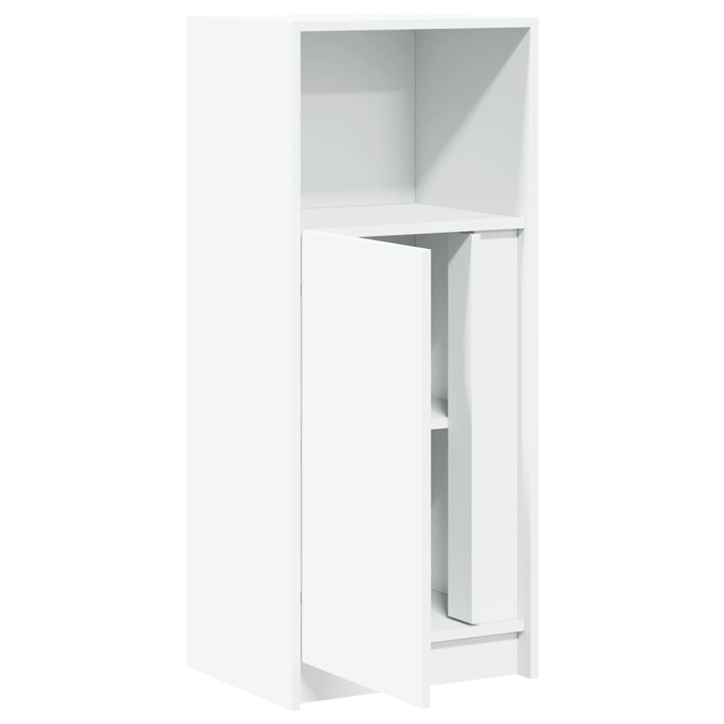 vidaXL Μπουφές με Φώτα LED Λευκός 42,5x34x100 εκ. Επεξεργασμένο Ξύλο