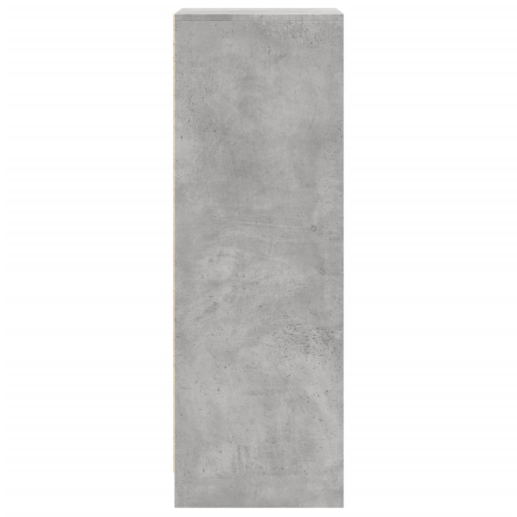 vidaXL Ντουλάπι με Φώτα LED Γκρι Σκυρ. 42,5x34x100 εκ. Επεξ. Ξύλο