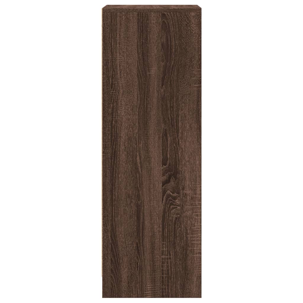 vidaXL Ντουλάπι με Φώτα LED Καφέ Δρυς 42,5x34x100 εκ. Επεξ. Ξύλο