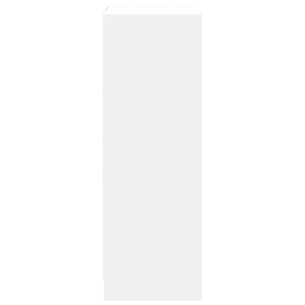 vidaXL Μπουφές με Φώτα LED Λευκός 72x34x100 εκ. από Επεξεργασμένο Ξύλο