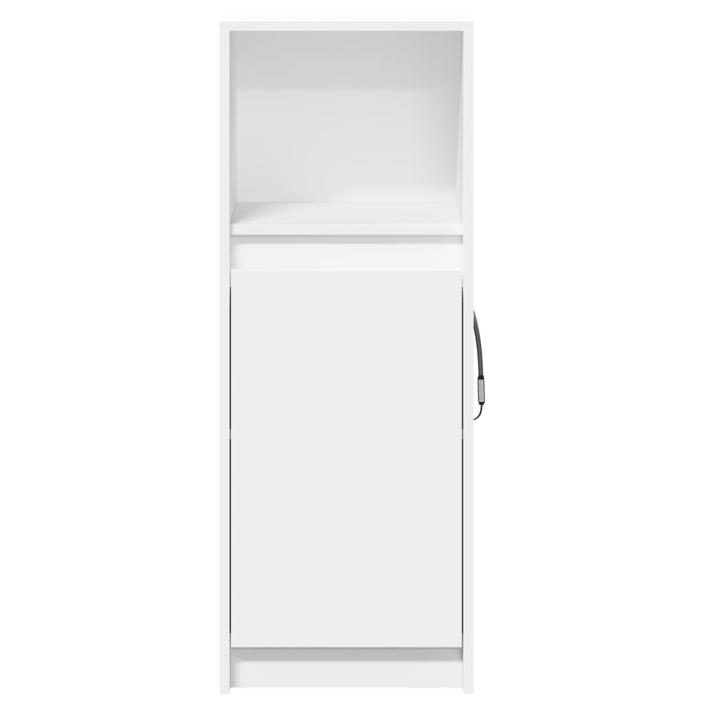 vidaXL Μπουφές με Φώτα LED Λευκός 38x34x100 εκ. από Επεξεργασμένο Ξύλο