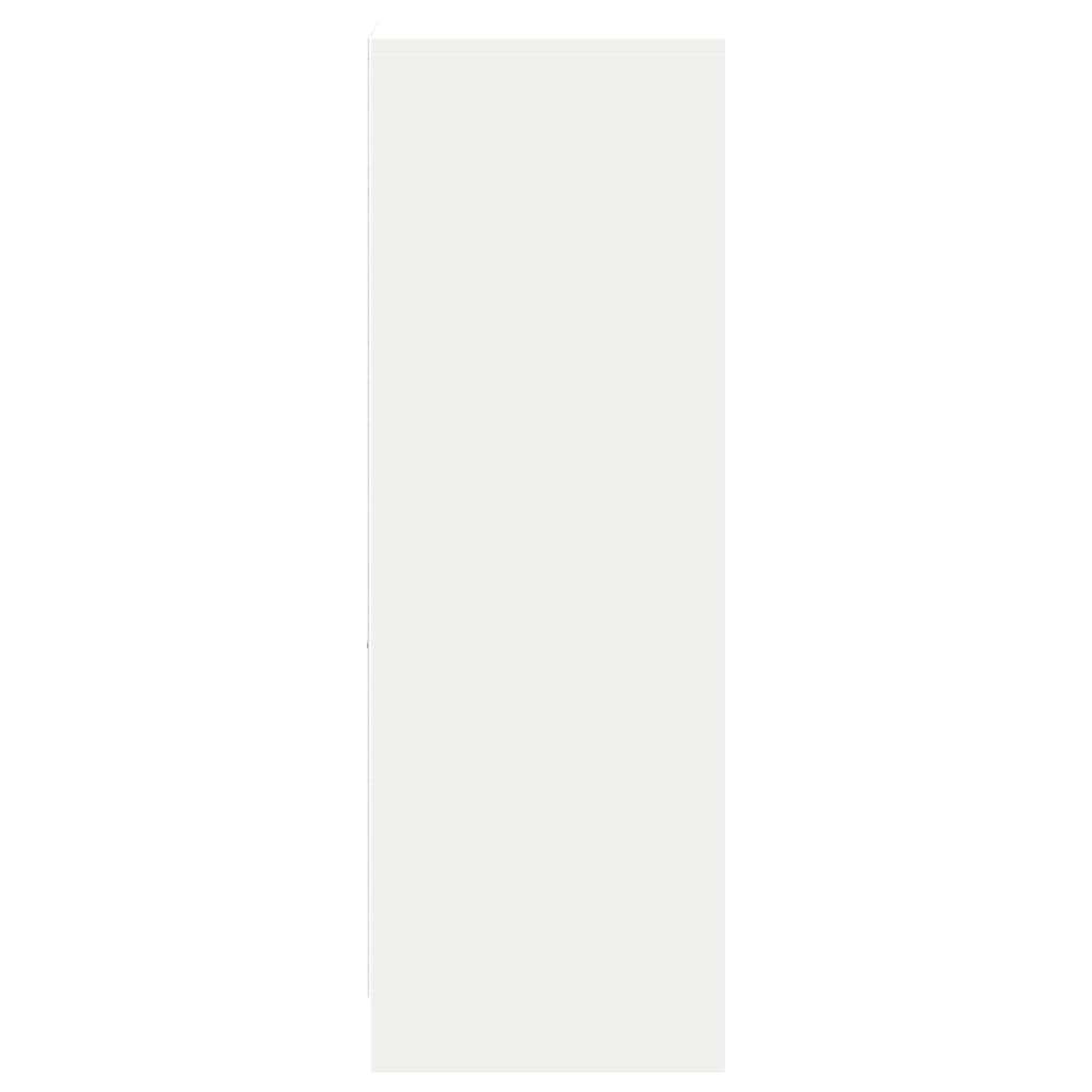 vidaXL Μπουφές με Φώτα LED Λευκός 38x34x100 εκ. από Επεξεργασμένο Ξύλο