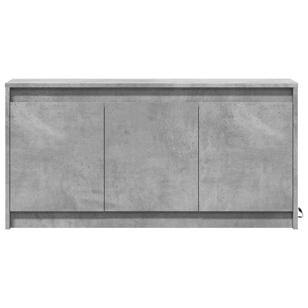 vidaXL Έπιπλο Τηλεόρασης με LED Γκρι Σκυρ. 100x34x50 εκ. Επεξ. Ξύλο