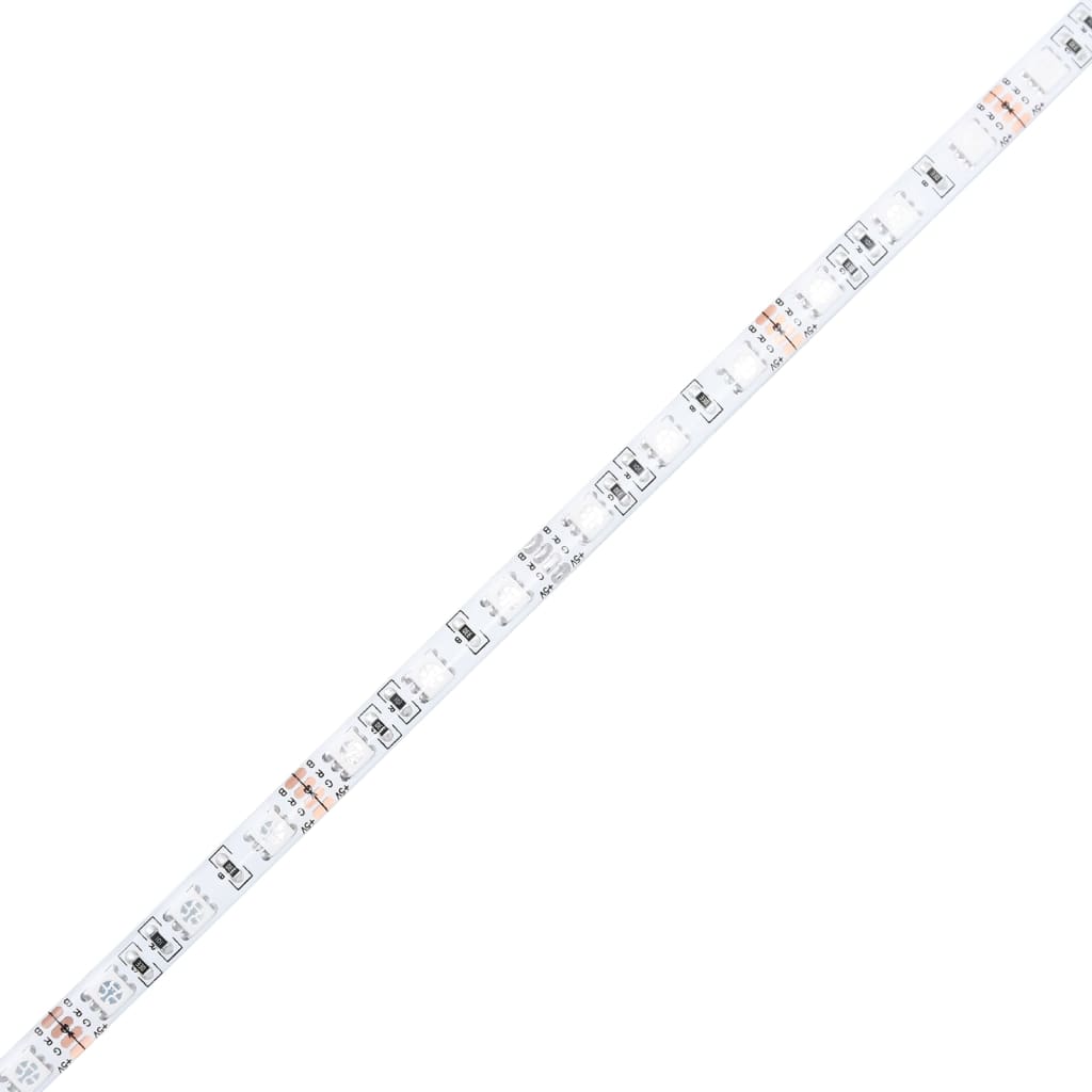 vidaXL Έπιπλο Τηλεόρασης με LED Γκρι Σκυρ. 100x34x50 εκ. Επεξ. Ξύλο