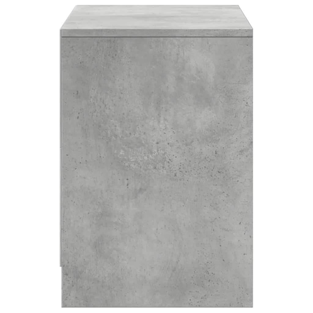 vidaXL Έπιπλο Τηλεόρασης με LED Γκρι Σκυρ. 100x34x50 εκ. Επεξ. Ξύλο