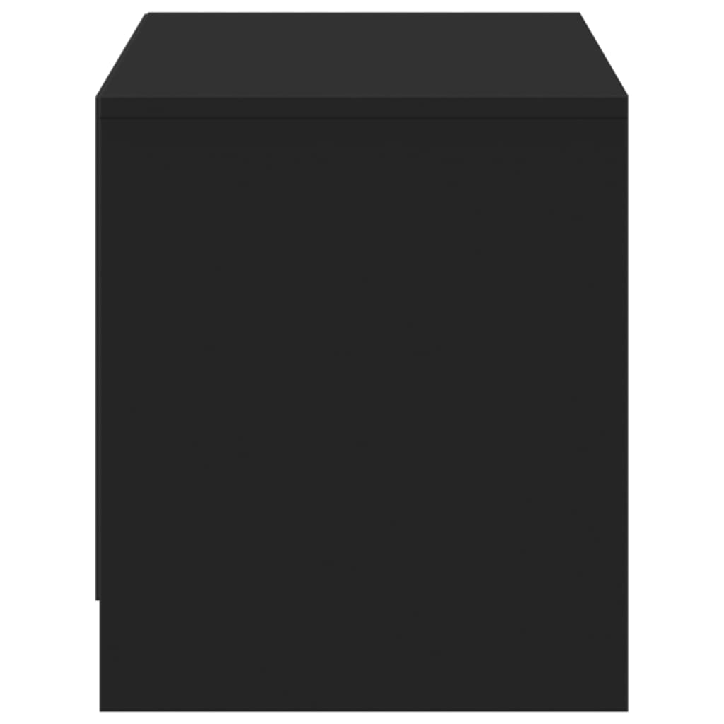 vidaXL Έπιπλο Τηλεόρασης με LED Μαύρο 97x34x40 εκ. από Επεξ. Ξύλο