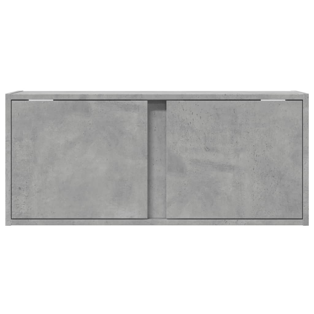vidaXL Έπιπλο Τηλεόρασης με LED Γκρι Σκυροδέματος 80x31x35 εκ.