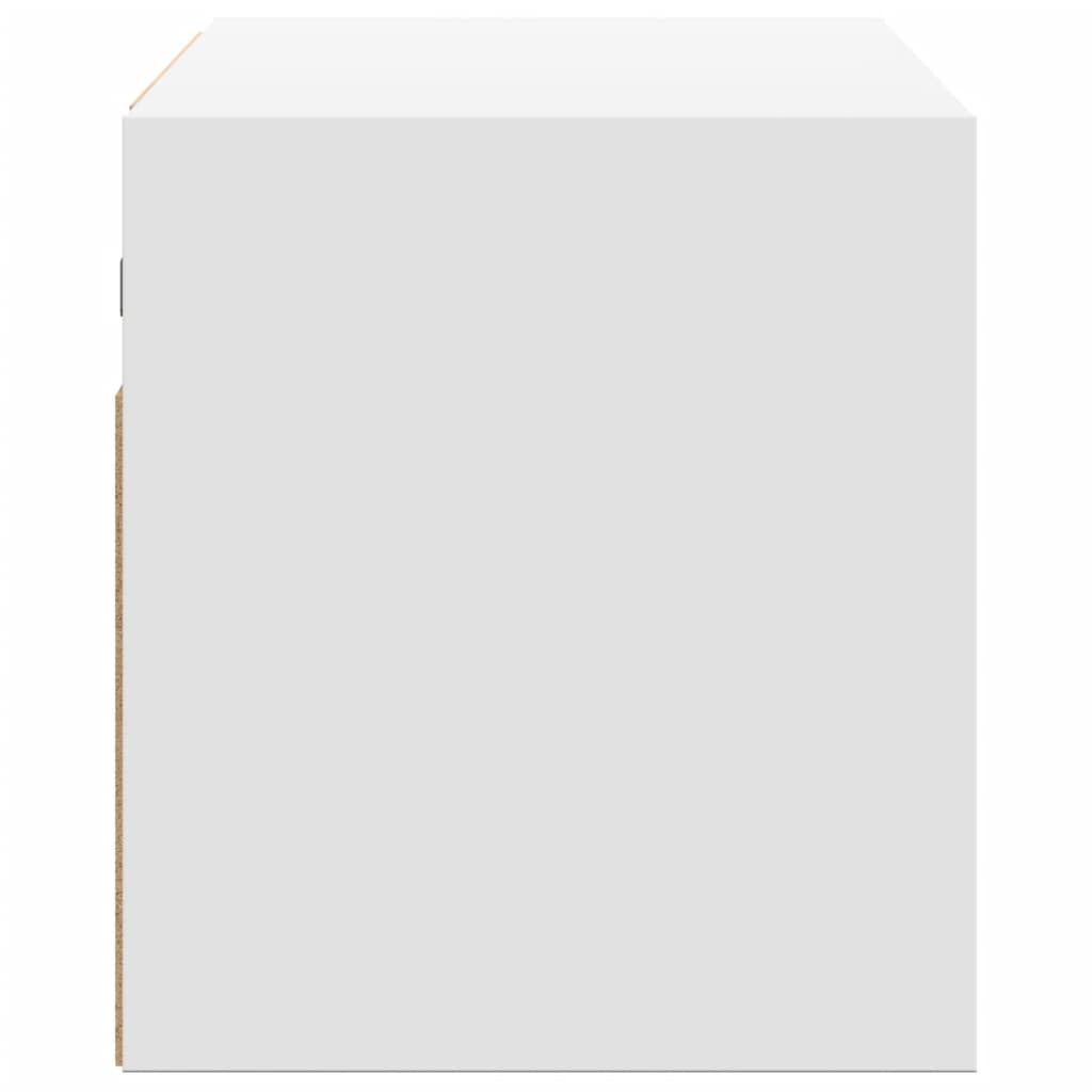 vidaXL Έπιπλο Τοίχου Τηλεόρασης με LED Λευκό 100x31x35 εκ.