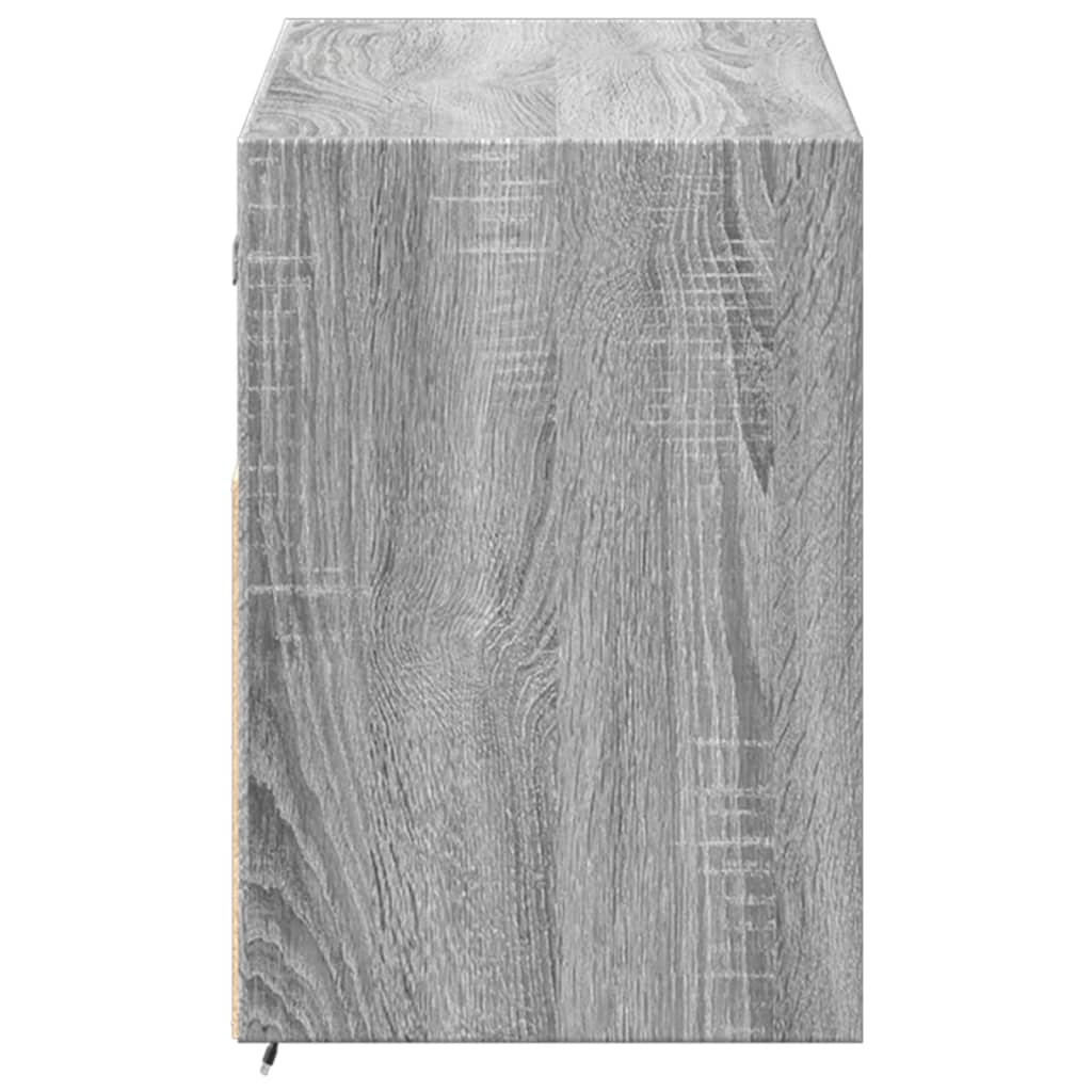 vidaXL Έπιπλο Τοίχου Τηλεόρασης με LED Γκρι Sonoma 100x31x45 εκ.