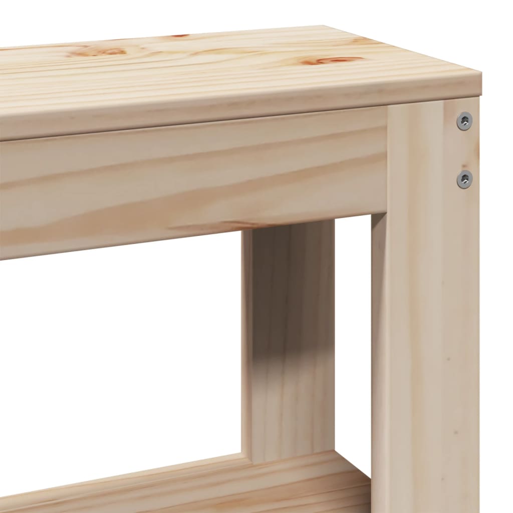 vidaXL Σκελετός Κρεβατιού Χωρίς Στρώμα 200x200 εκ Μασίφ Ξύλο Πεύκου