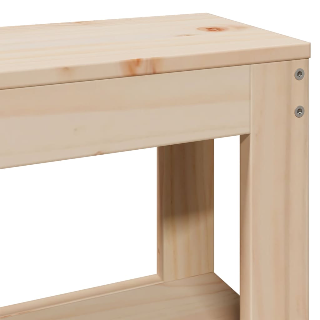 vidaXL Σκελετός Κρεβατιού Χωρίς Στρώμα 75x190 εκ Μασίφ Ξύλο Πεύκου