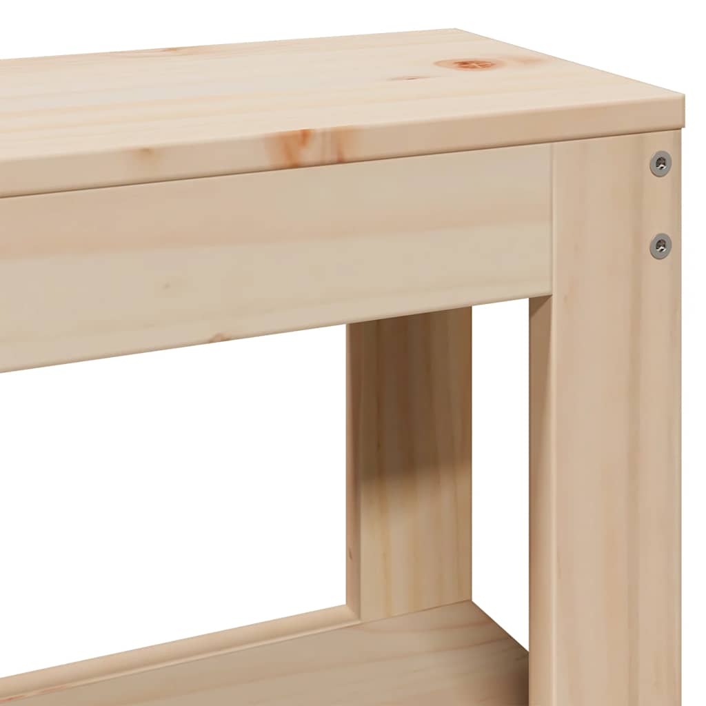 vidaXL Σκελετός Κρεβατιού Χωρίς Στρώμα 200x200 εκ Μασίφ Ξύλο Πεύκου