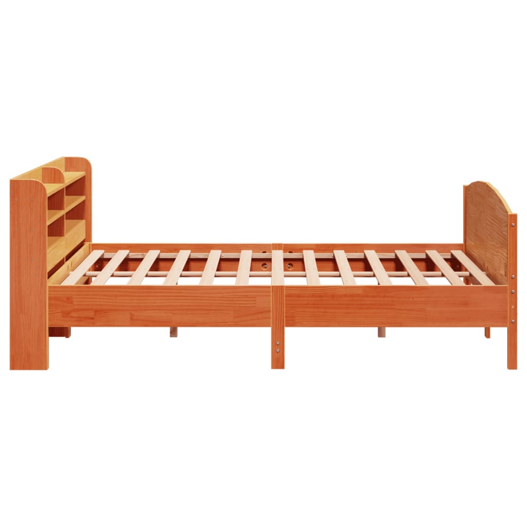 vidaXL Σκελετός Κρεβ. Χωρίς Στρώμα Καφέ Κεριού 180x200 εκ Μασίφ Πεύκο