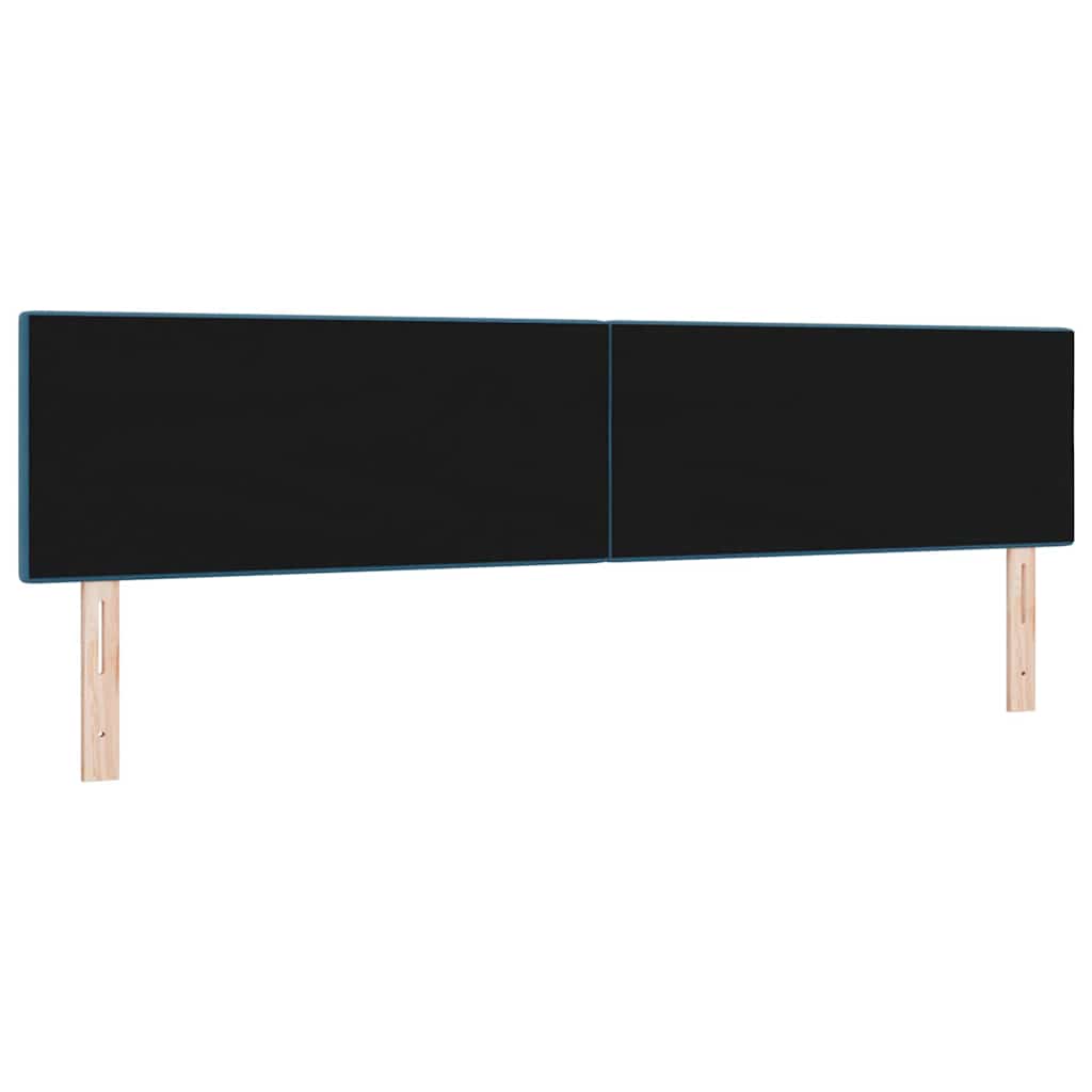 vidaXL LED κεφαλάρι με φώτα λωρίδας LED Μπλε 200 cm Πολυεστέρας
