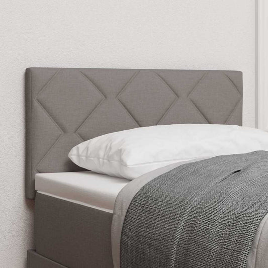 vidaXL Κεφαλάρι με φώτα λωρίδας LED με κεφαλάρι Taupe 80 cm ύφασμα