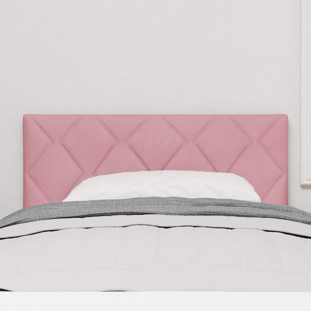 vidaXL LED κεφαλάρι Ροζ 90 cm Βελούδο