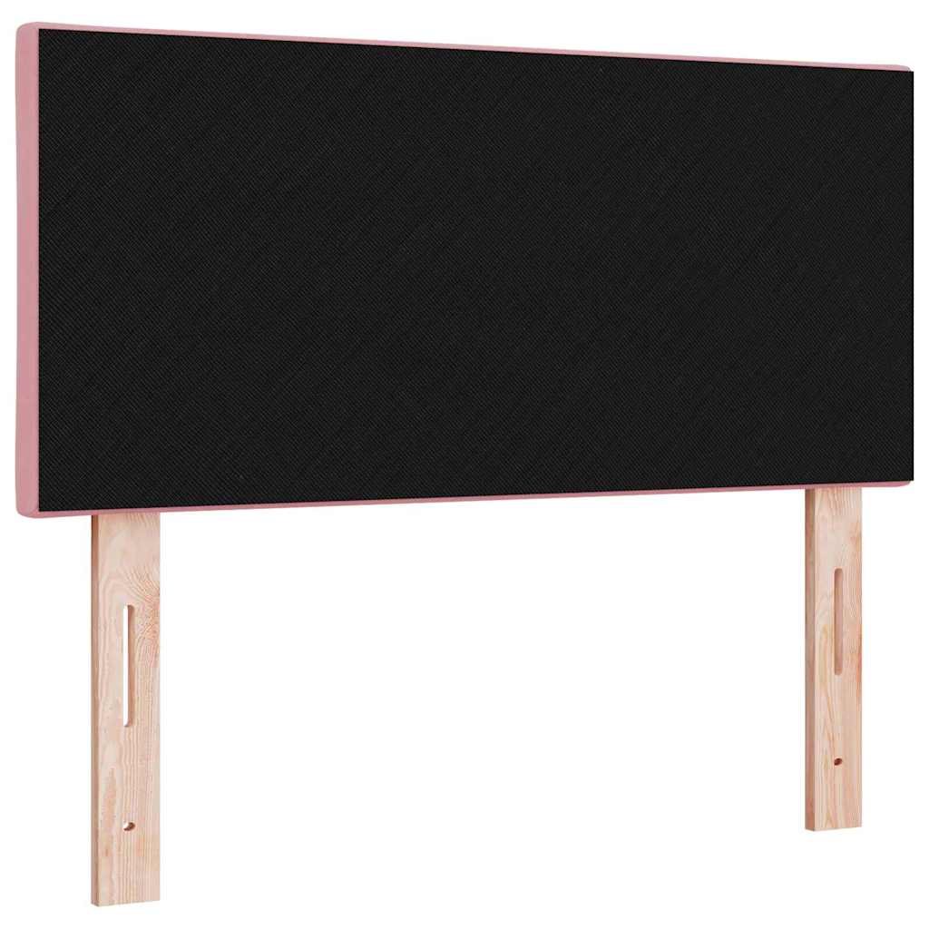 vidaXL LED κεφαλάρι Ροζ 90 cm Βελούδο