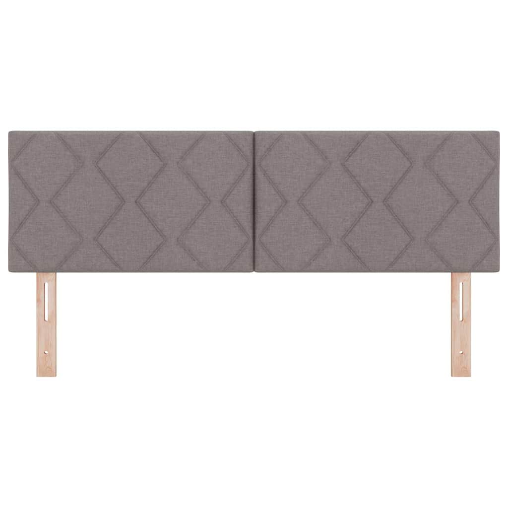 vidaXL LED κεφαλάρι Taupe ύφασμα