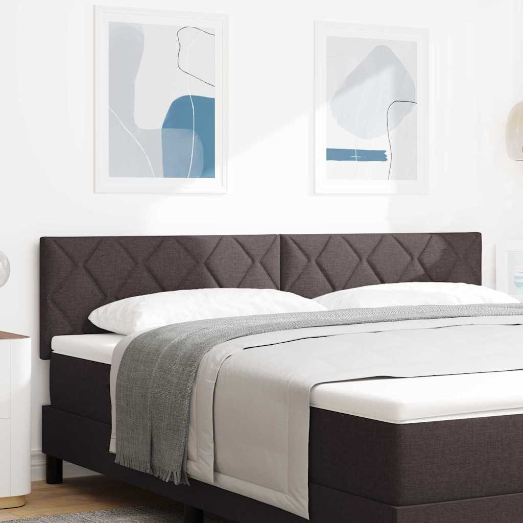 vidaXL LED κεφαλάρι Καφέ 180 cm ύφασμα