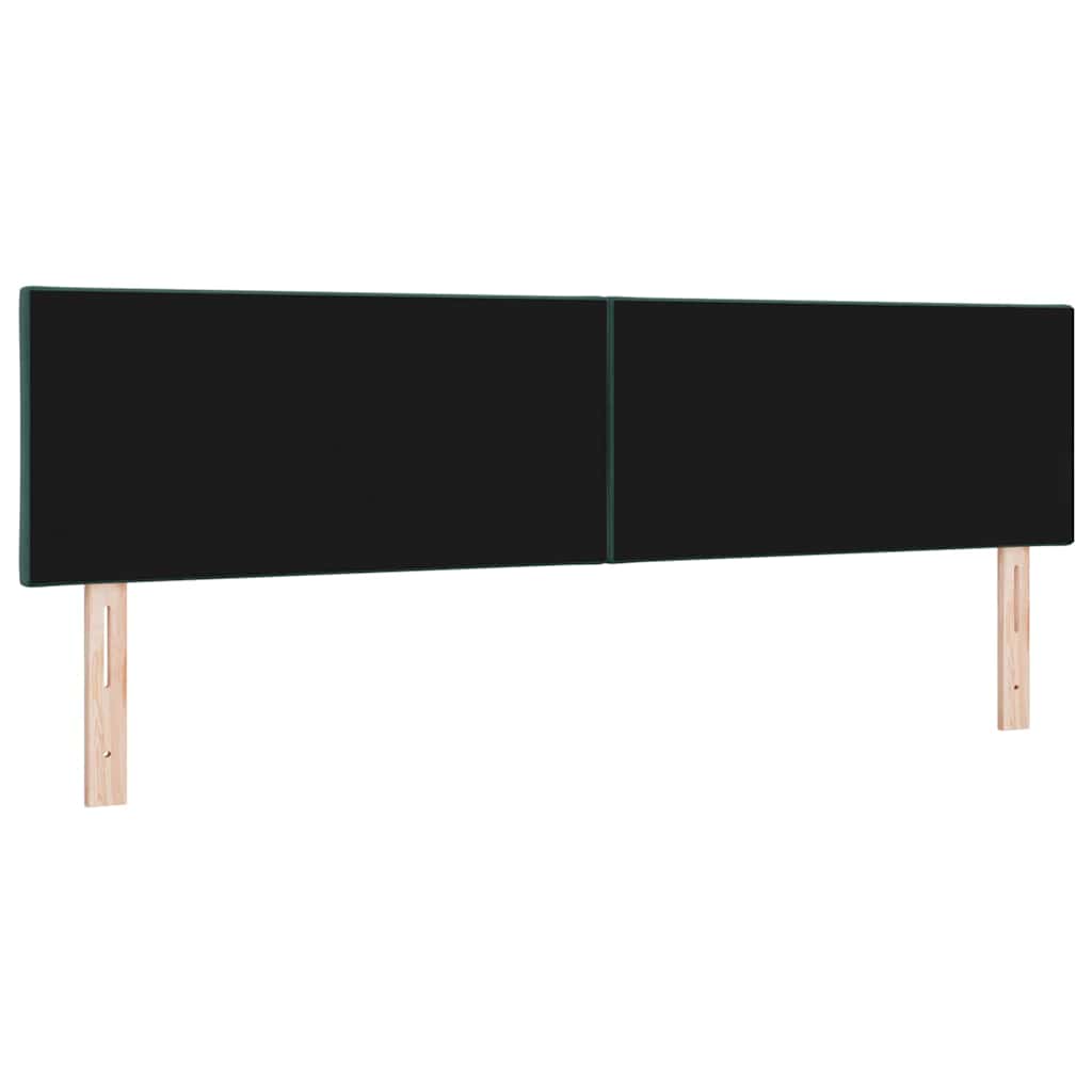 vidaXL LED κεφαλάρι Σκούρο Πράσινο 180 cm Βελούδο