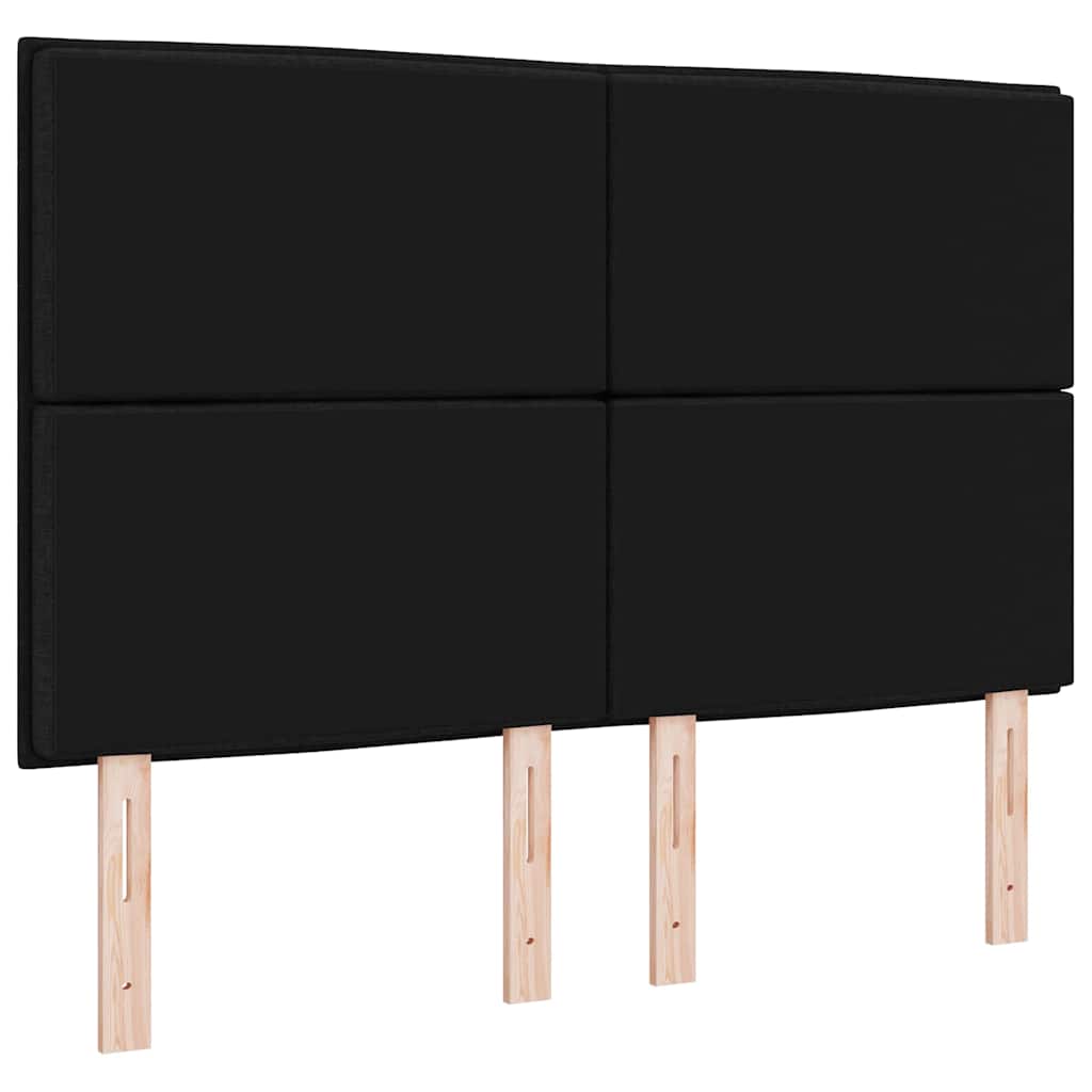 vidaXL LED κεφαλάρι με φώτα λωρίδας LED Μαύρο 160 cm Πολυεστέρας