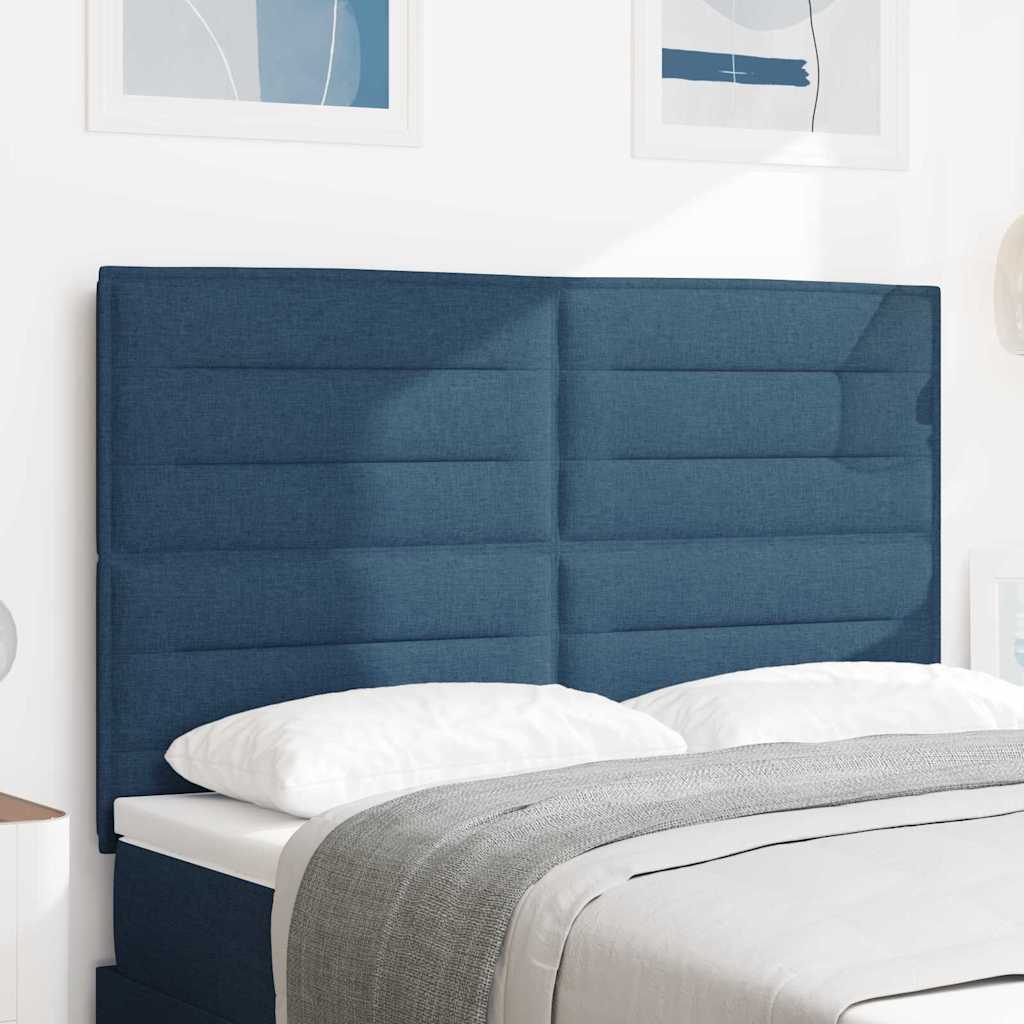 vidaXL LED κεφαλάρι με LED ταινίες φωτός Μπλε 160 cm ύφασμα