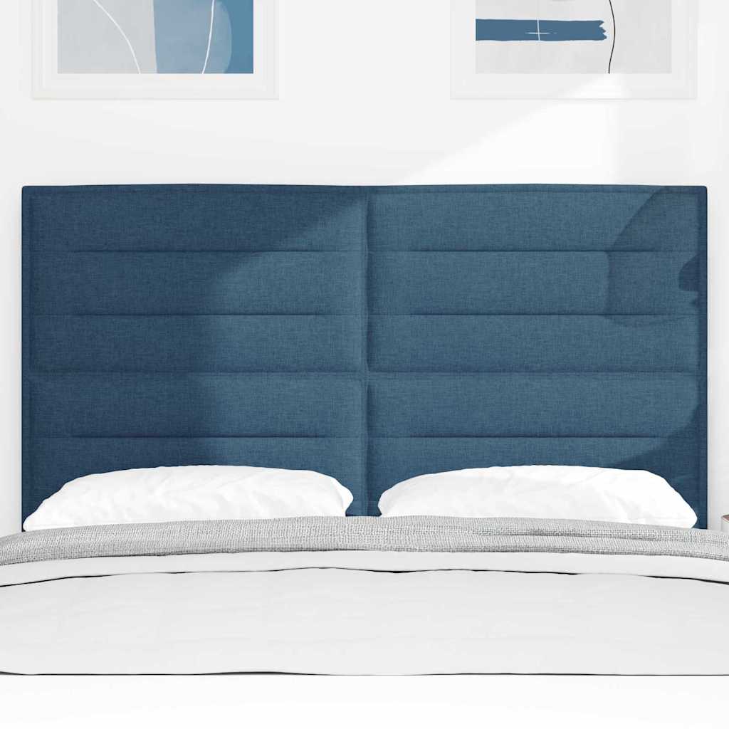 vidaXL LED κεφαλάρι με LED ταινίες φωτός Μπλε 160 cm ύφασμα