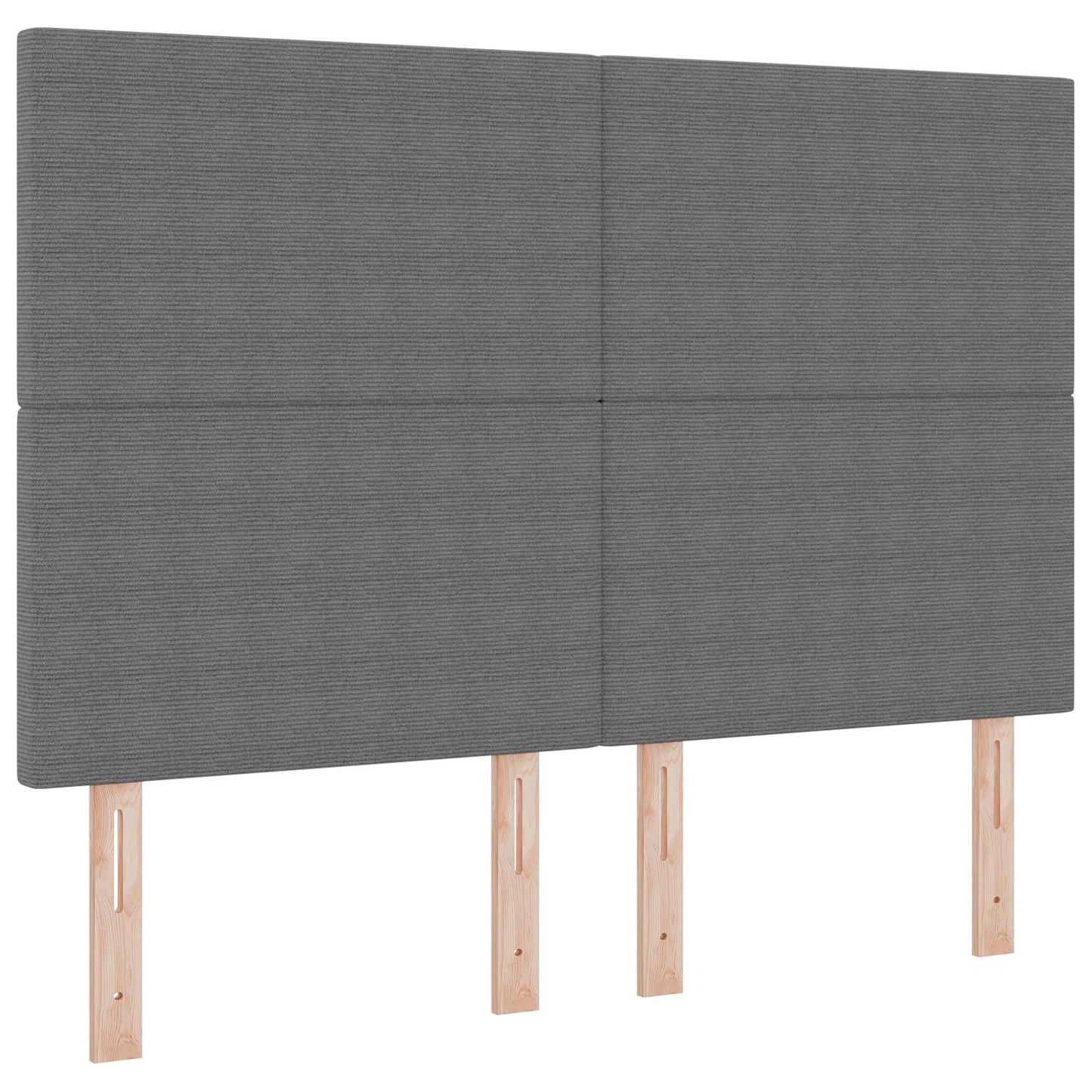 vidaXL LED κεφαλάρι Ανοιχτό γκρι 160 cm Υφασμάτινο Κορντουρά