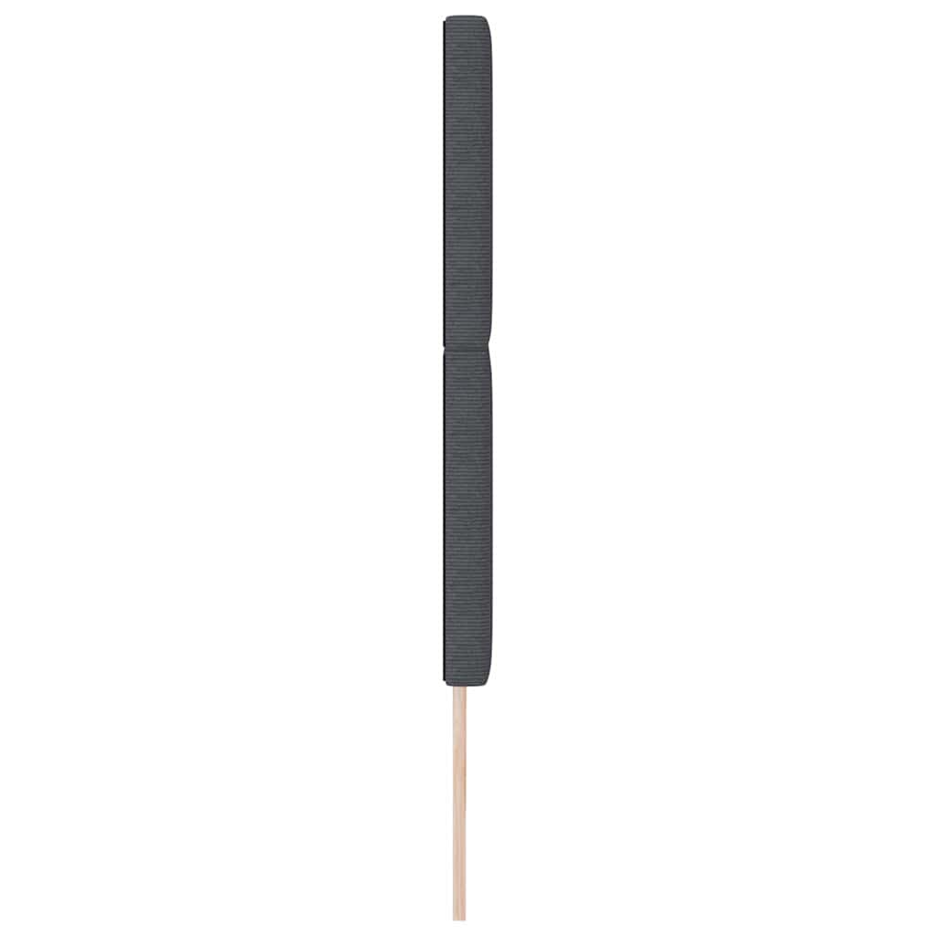vidaXL LED κεφαλάρι Σκούρο Γκρι 180 cm Υφασμάτινο Κορντουρά