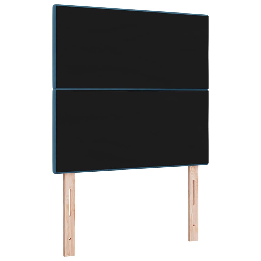 vidaXL LED κεφαλάρι με LED ταινίες φωτός Μπλε 80 cm Βελούδο