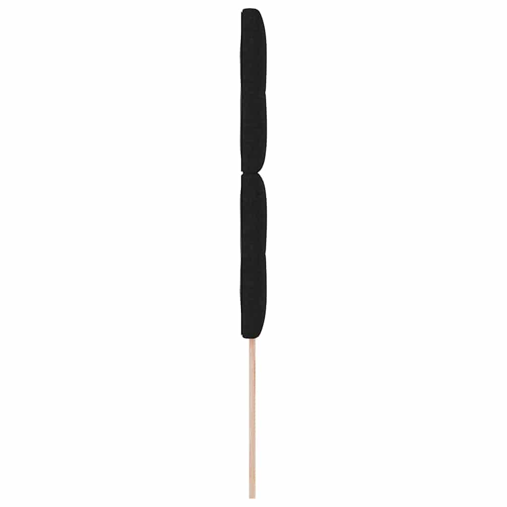 vidaXL LED κεφαλάρι με LED ταινίες φωτός Μαύρο 90 cm ύφασμα
