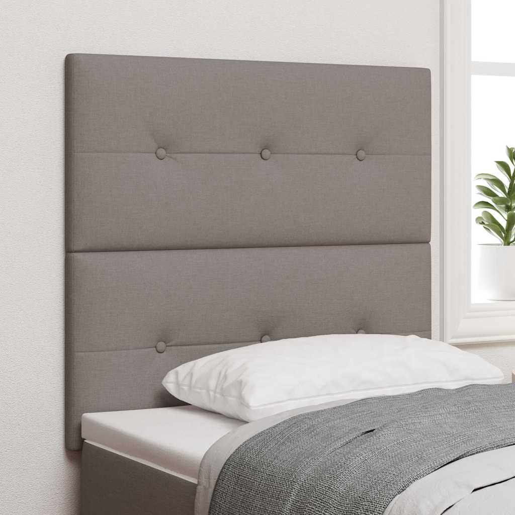 vidaXL LED κεφαλάρι με φώτα λωρίδας LED Taupe 90 cm Πολυεστέρας