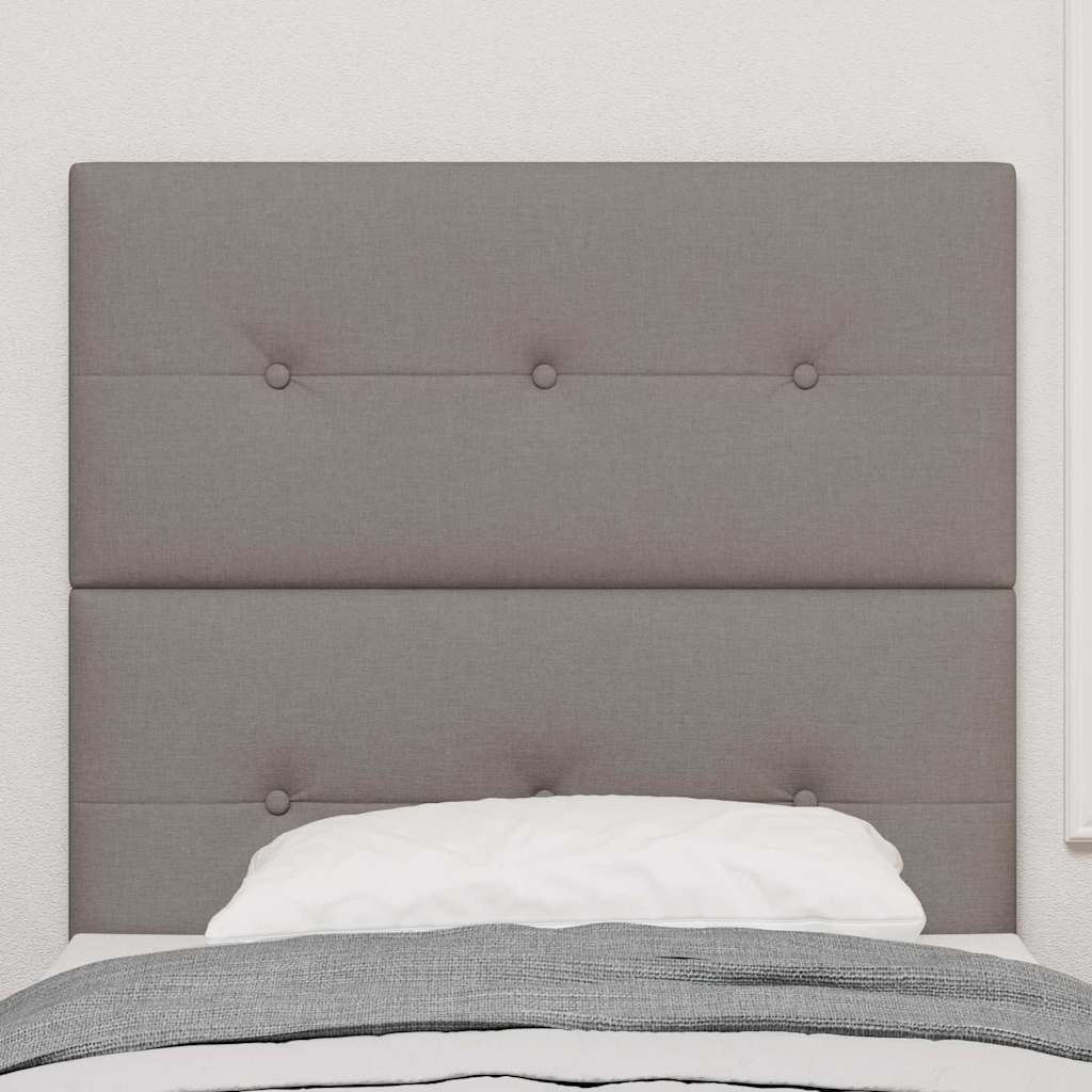 vidaXL LED κεφαλάρι με φώτα λωρίδας LED Taupe 90 cm Πολυεστέρας