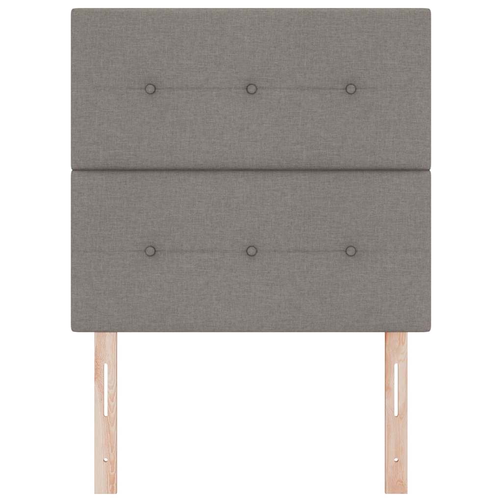 vidaXL LED κεφαλάρι με φώτα λωρίδας LED Taupe 90 cm Πολυεστέρας