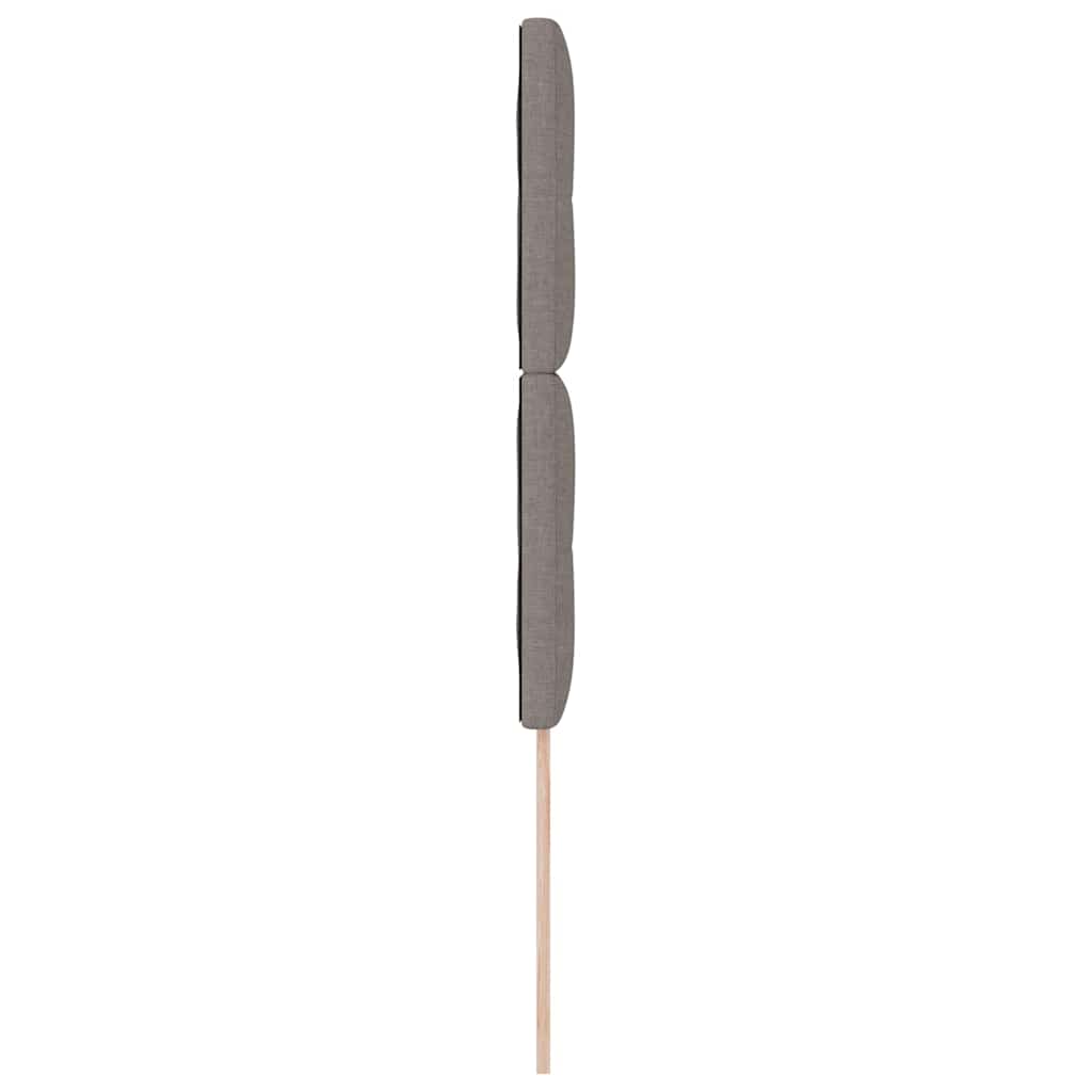 vidaXL LED κεφαλάρι με φώτα λωρίδας LED Taupe 90 cm Πολυεστέρας