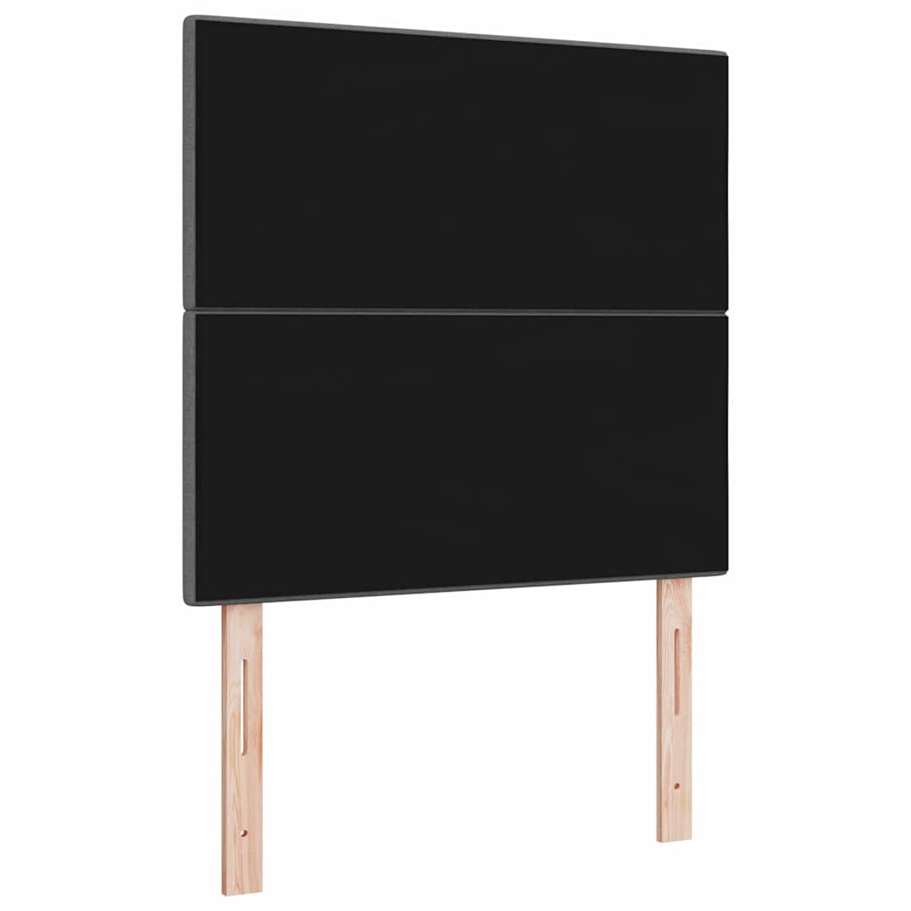 vidaXL LED κεφαλάρι με LED ταινίες φωτός Σκούρο Γκρι 100 cm ύφασμα