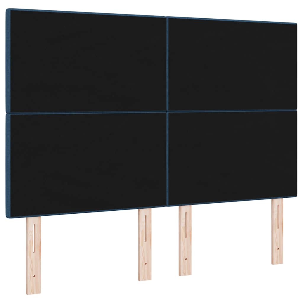 vidaXL LED κεφαλάρι με φώτα λωρίδας LED Μπλε 160 cm Πολυεστέρας