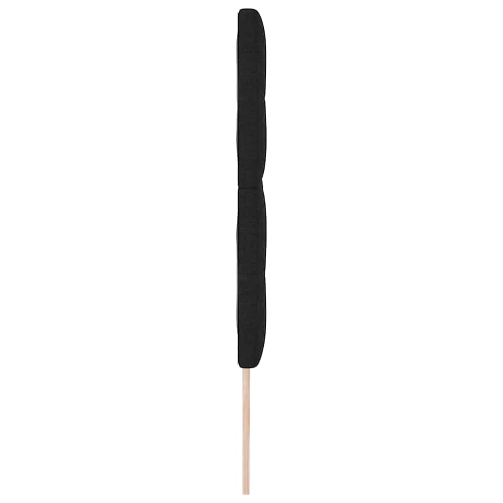 vidaXL LED κεφαλάρι με LED ταινίες φωτός Μαύρο 180 cm ύφασμα
