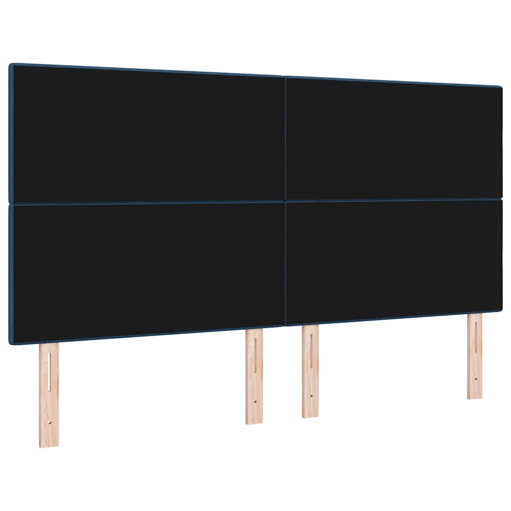 vidaXL LED κεφαλάρι με LED ταινίες φωτός Μπλε 180 cm ύφασμα
