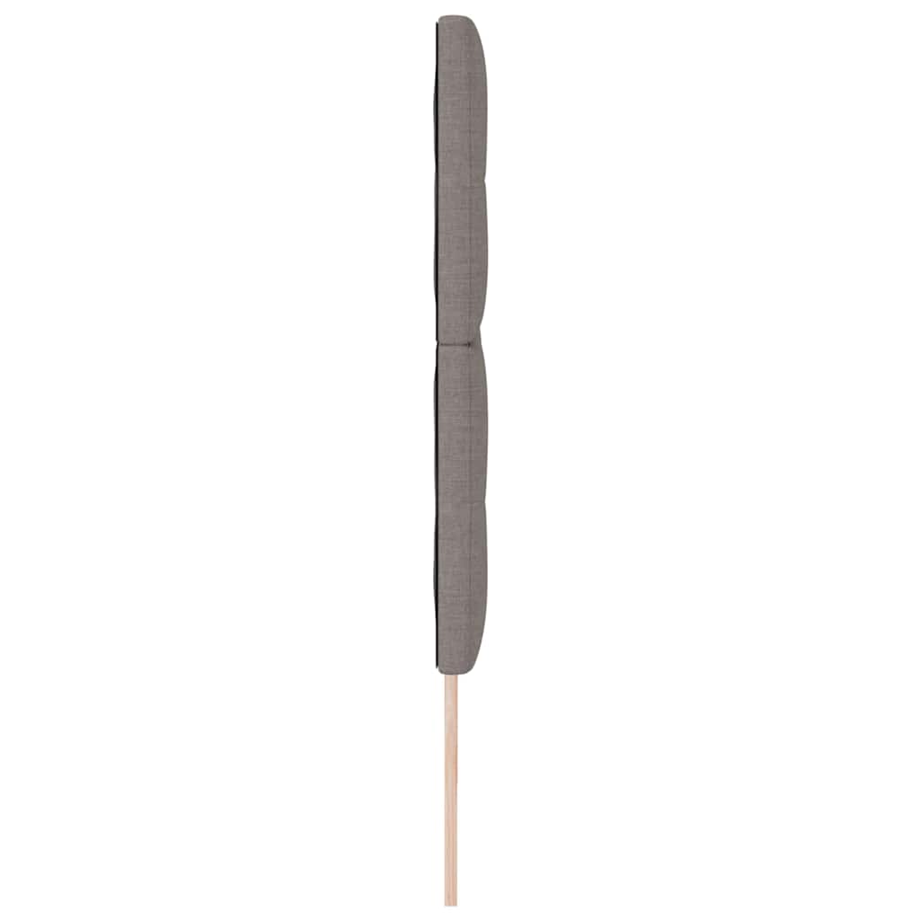 vidaXL LED κεφαλάρι Taupe ύφασμα