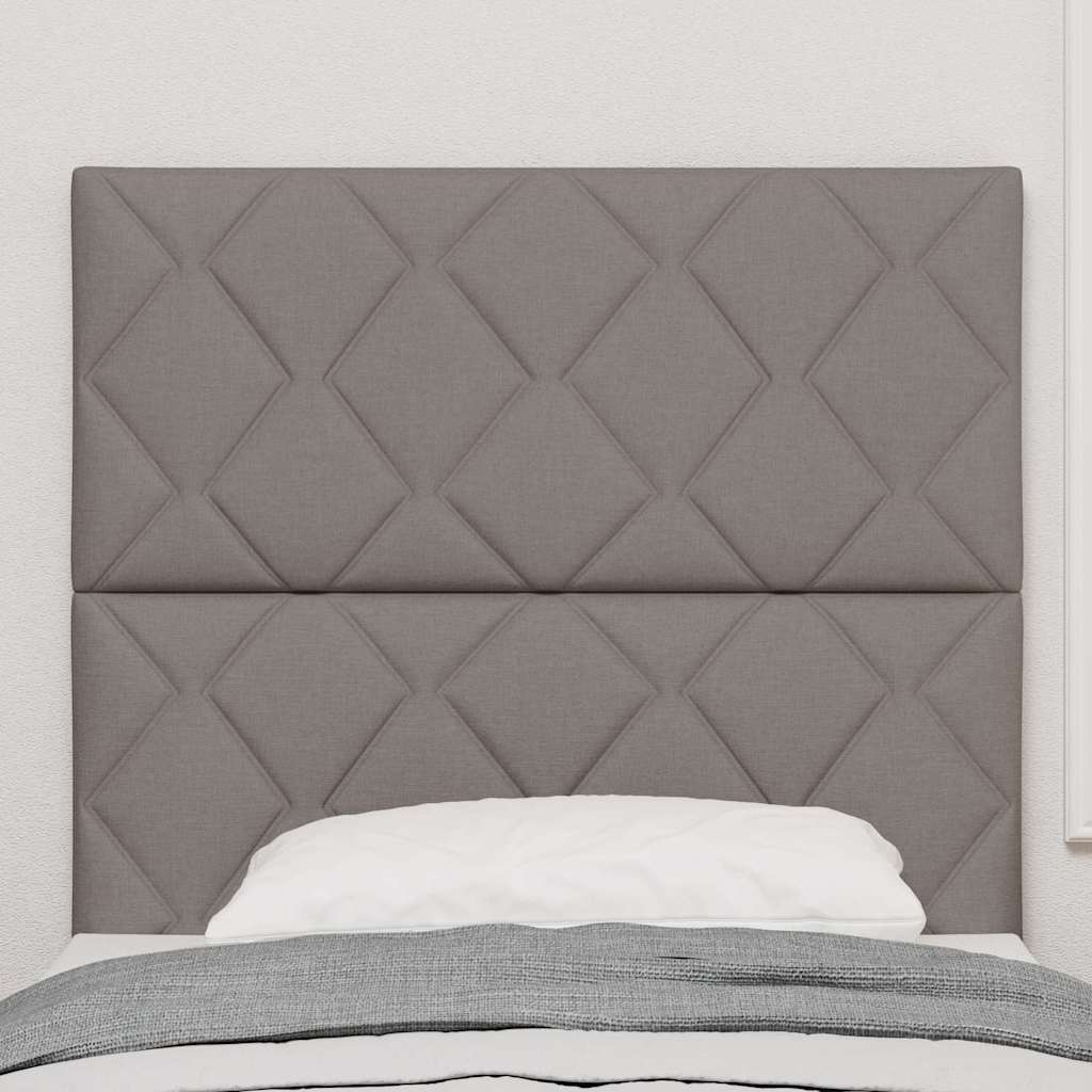 vidaXL LED κεφαλάρι Taupe ύφασμα