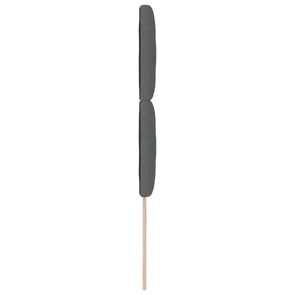 vidaXL LED κεφαλάρι Γκρι 100 cm ύφασμα