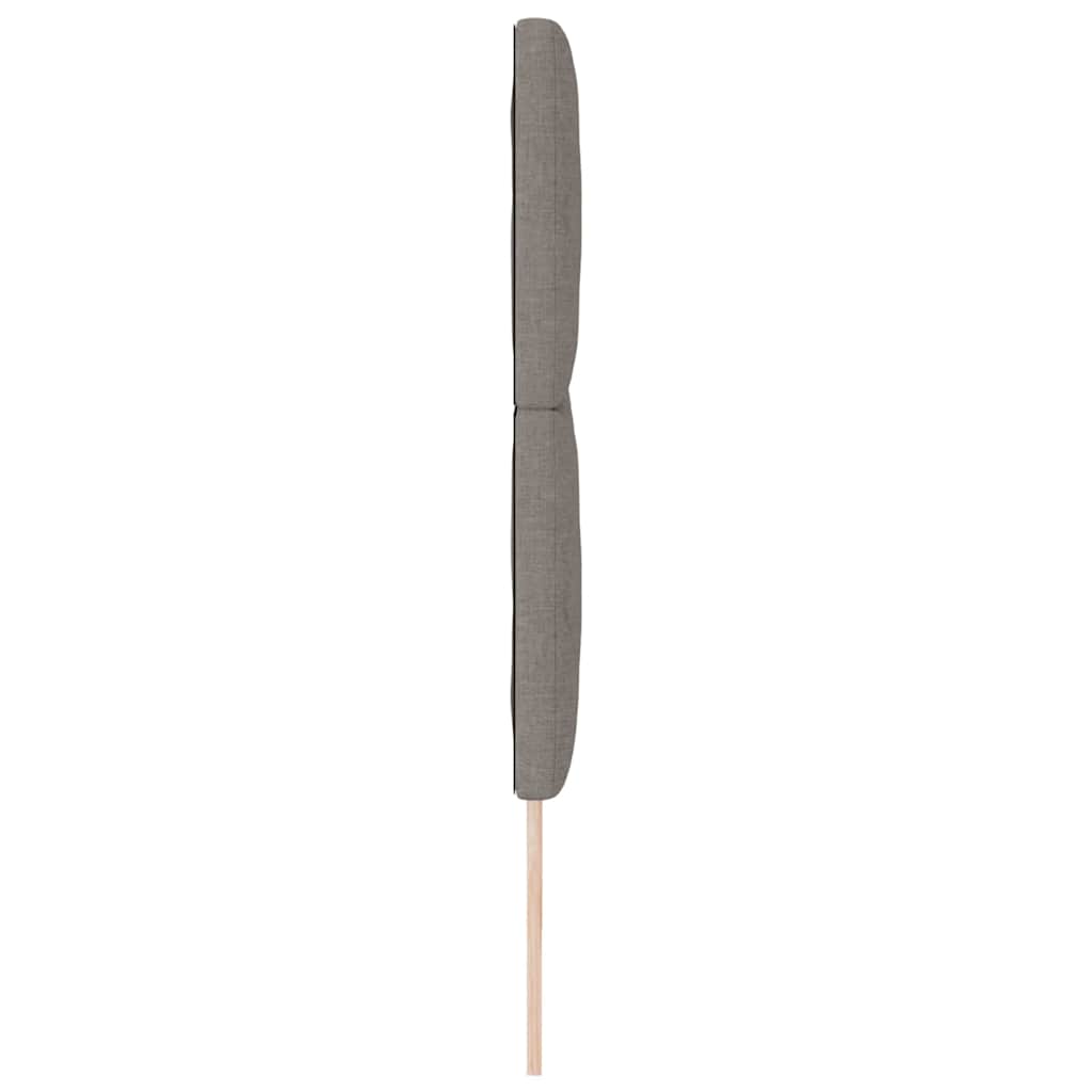 vidaXL Κεφαλάρι με φώτα λωρίδας LED με κεφαλάρι Taupe 200 cm ύφασμα