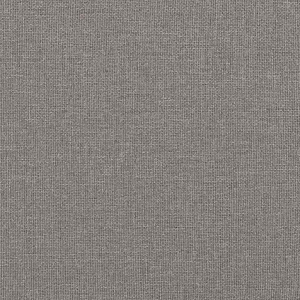 vidaXL Κρεβάτι με ελατήρια με κεφαλάρι Taupe 200 x 200 cm ύφασμα